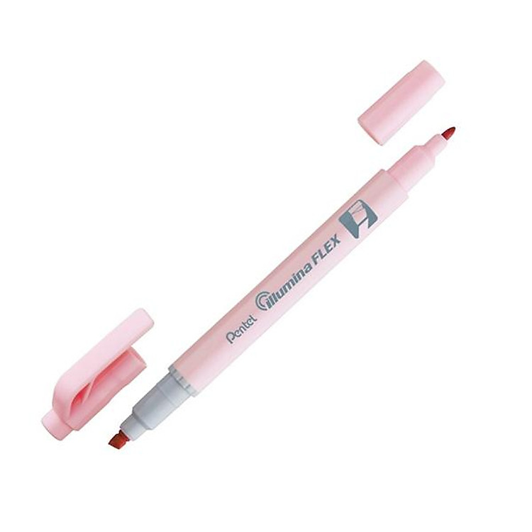 Bút Dạ Quang 2 Đầu Pastel Pentel SLW11P-P – Hồng