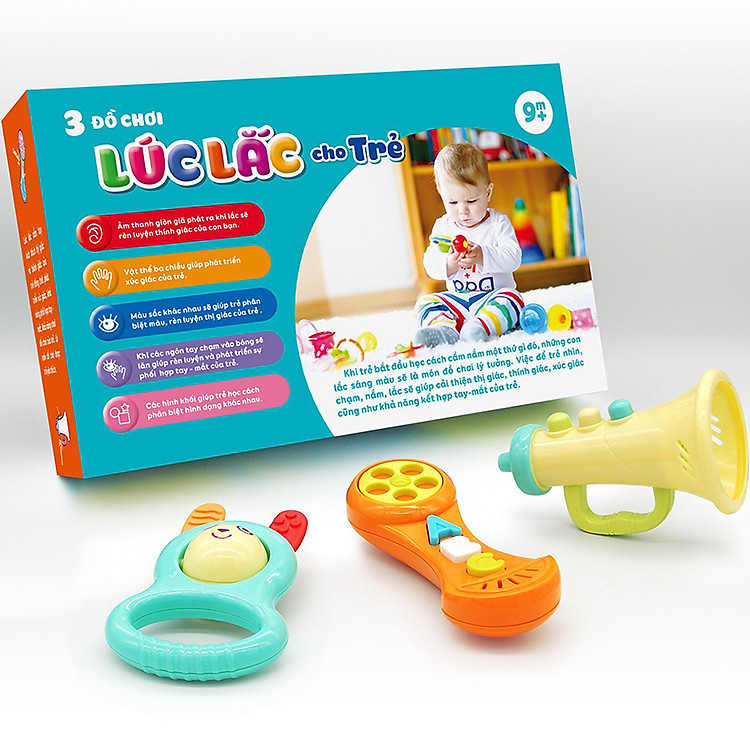 Combo 3 Đồ Chơi Lúc Lắc Happy Baby Chính hãng Giá tốt - Hình ảnh 3