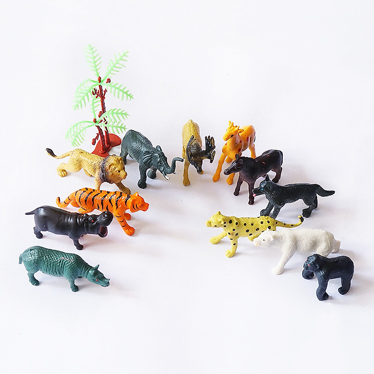 Đồ Chơi Mô Hình Nhựa Thú Rừng (13 Chi Tiết)