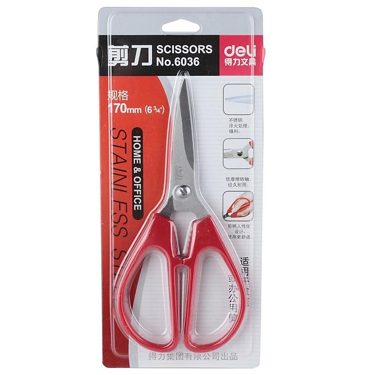 Kéo 170mm Deli 6036 - Ảnh 4