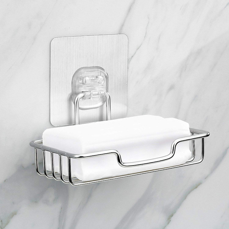 Kệ đựng xà bông dán tường gạch men có miếng dán Hobby Home Decor SBL2