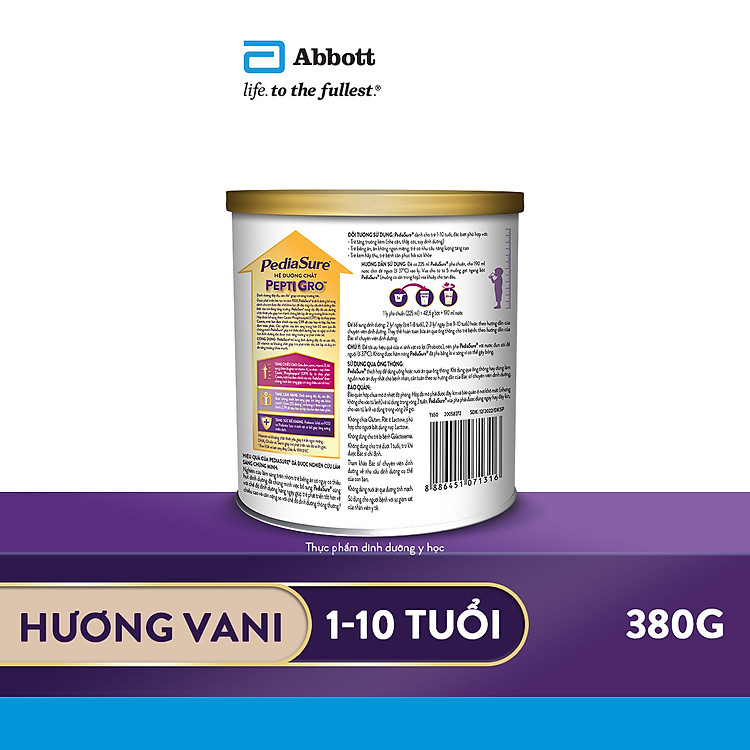 Nơi mua Sữa bột Abbott Pediasure vani ít ngọt Tin cậy Tiết kiệm - Hình ảnh 3