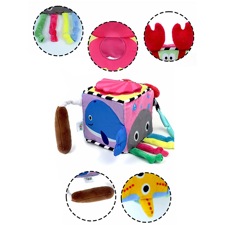 Đồ Chơi Khối Vải Xí Ngầu Cho Bé Chính hãng Ưu đãi - Hình ảnh 3