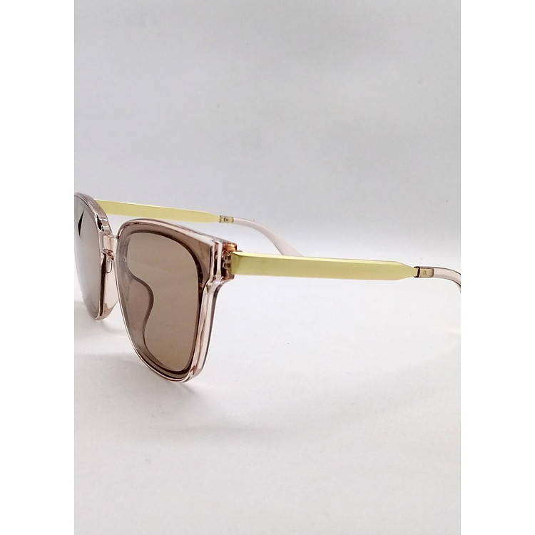 Kinh mắt nữ HAVU V002 cao cấp - Nâu trong suốt - Ôm sát khuôn mặt + Tặng Combo TẨY DA CHẾT APPLE WHITE PELLING GEL BEAUSKIN chính hãng