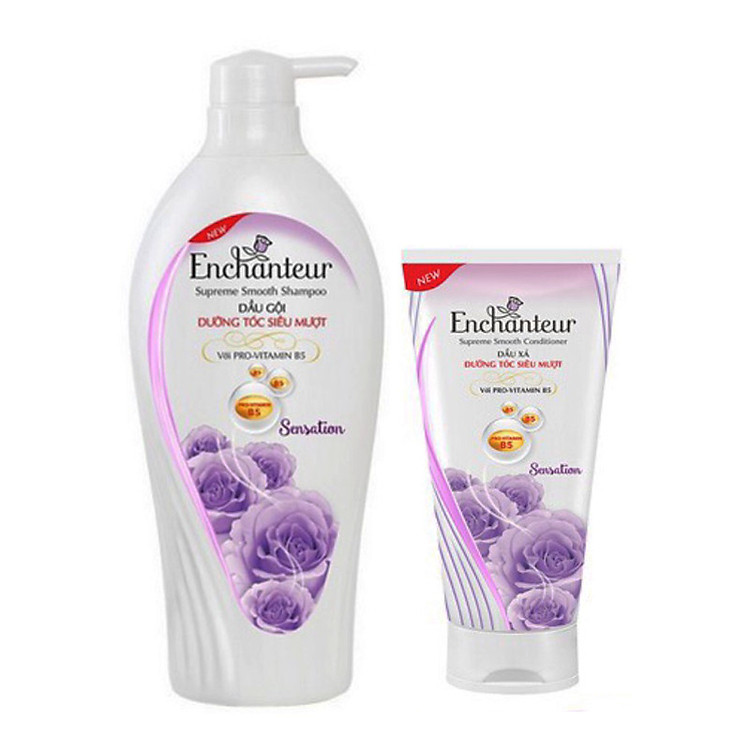 Combo Dầu gội Dưỡng tóc Enchanteur Sensation 650g và dầu xả Sensation 170g