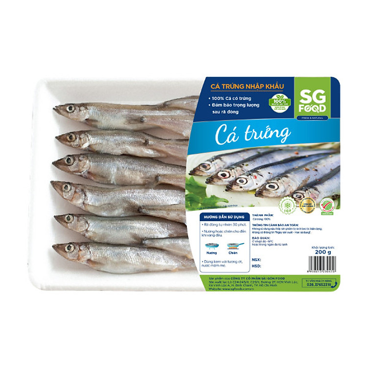 Cá Trứng Sài Gòn Food Khay 200g