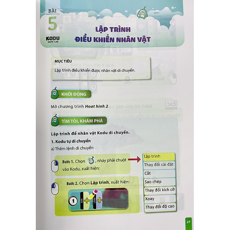 Em học lập trình với KODU lớp 1 - Ảnh 2