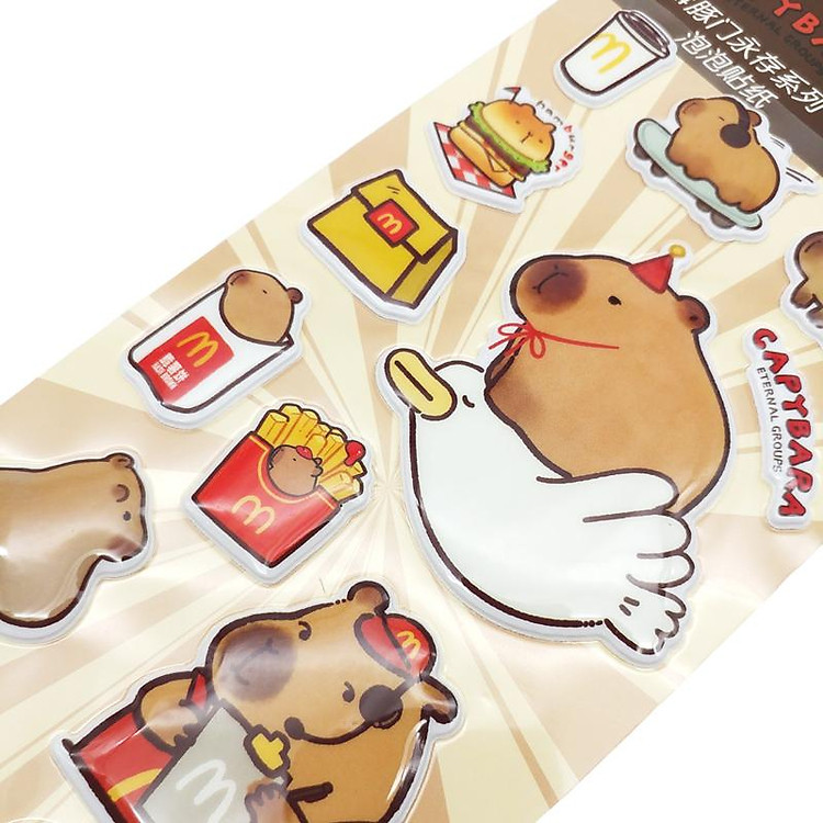 Sticker Capybara Vui Nhộn - WanLongDa FD81677 - Ảnh 2