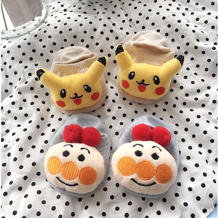 Tất Sơ Sinh Hình Thú Có Chống Trượt Cho Bé 0-2 Tuổi (Giao Màu Ngẫu Nhiên)