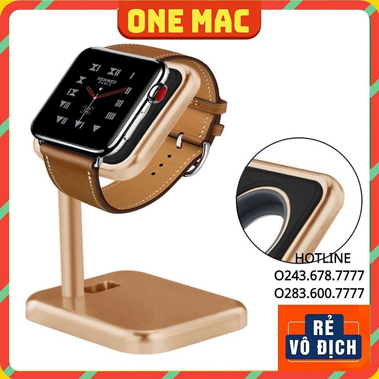Đế Sạc Apple Watch Dạng Treo, Giá Đỡ Kiêm Dock Sạc Đồng Hồ Thông Minh Nhôm Cao Cấp Để Bàn Đa Năng Thông Minh