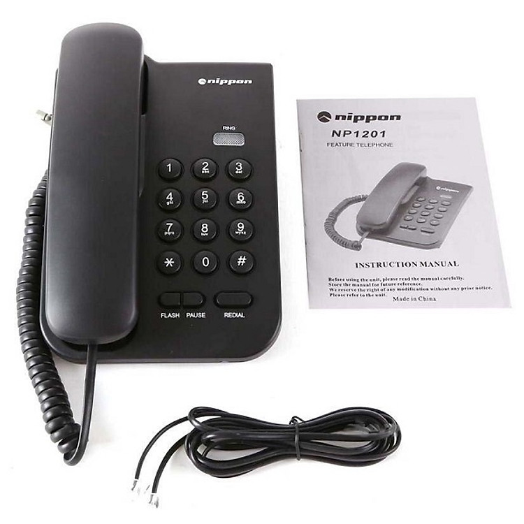 Điện thoại Cố định Nippon NP-1201-Hàng Chính Hãng