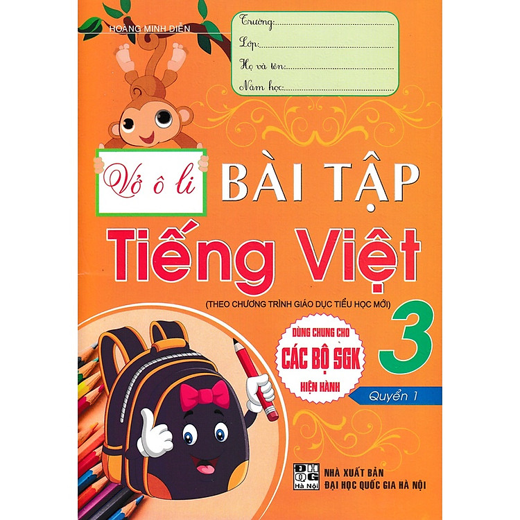 Vở ô li bài tập tiếng việt lớp 3 – quyển 1