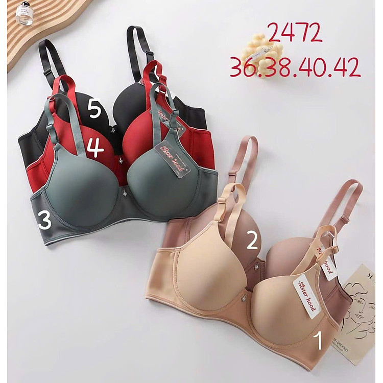 Áo Lót Nữ Mỏng Trơn Big Size Có Gọng – Cài Sau 3 Móc Sister Hood 2472