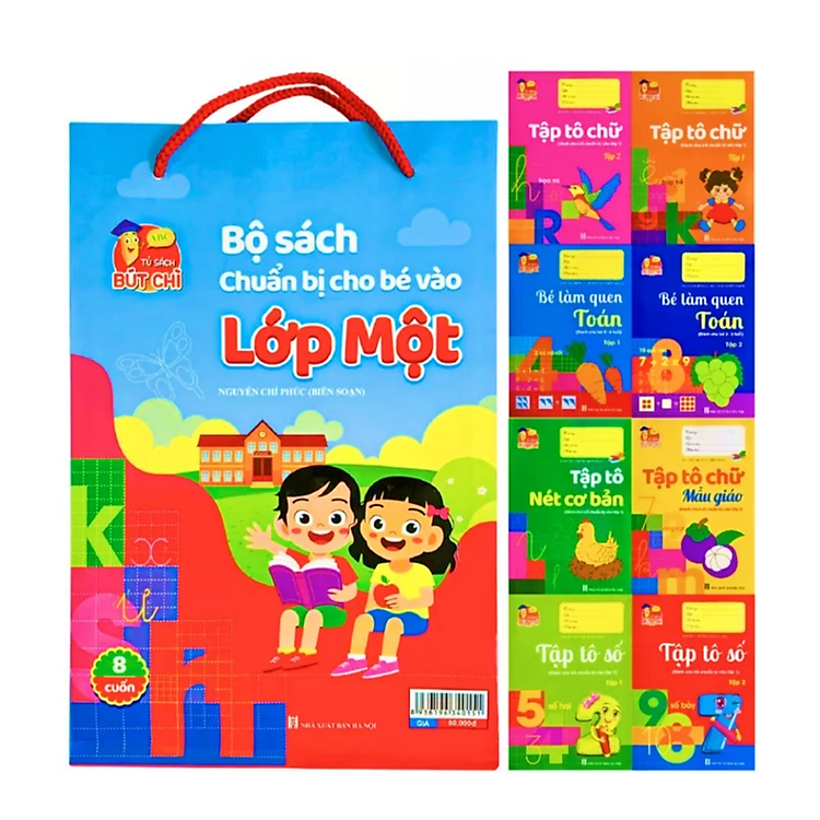 Chuẩn Bị Cho Bé Vào Lớp Một (Túi 8 Cuốn)