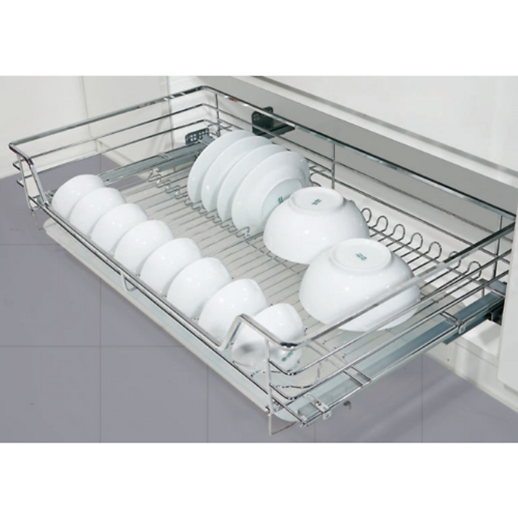 Kệ Đựng Bát Đĩa Đa Năng Inox Nan Vuông Grob - Hàng Chính Hãng