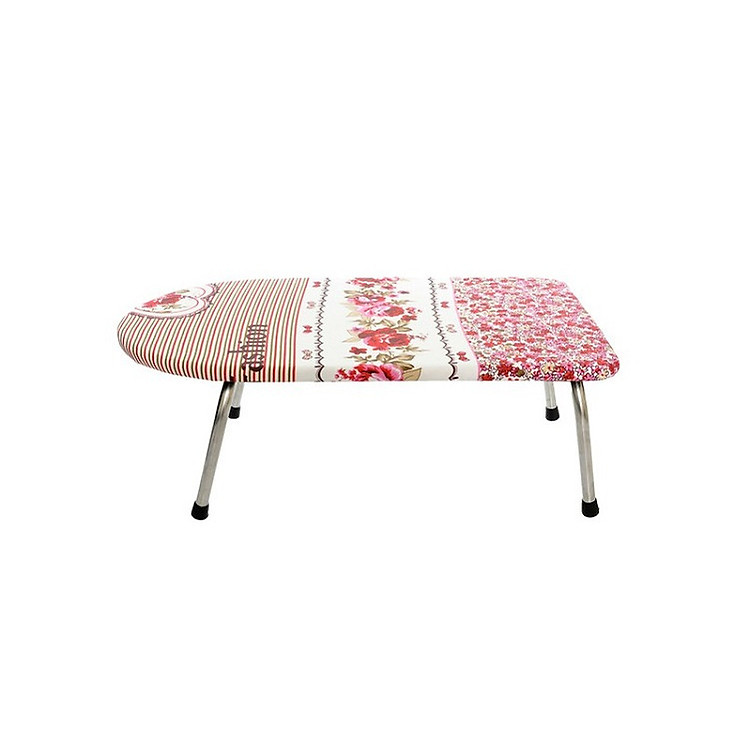 Bàn Để Ủi Quần Áo Kiểu Ngồi Lót Gỗ, 30x60cm, 4 Chân Gấp Gọn (Họa Tiết Ngẫu Nhiên)