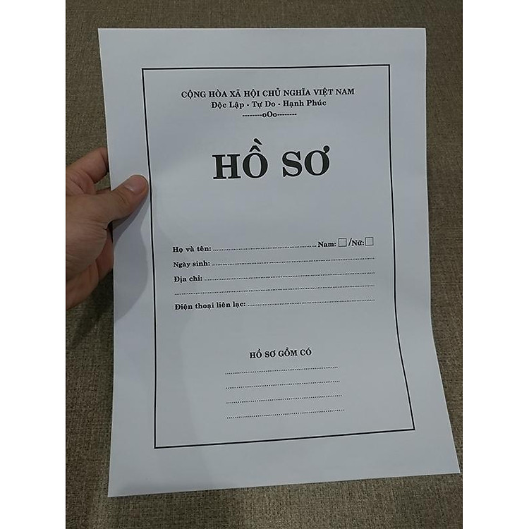 Hồ Sơ Xin Việc - Màu Trắng - Ảnh 2