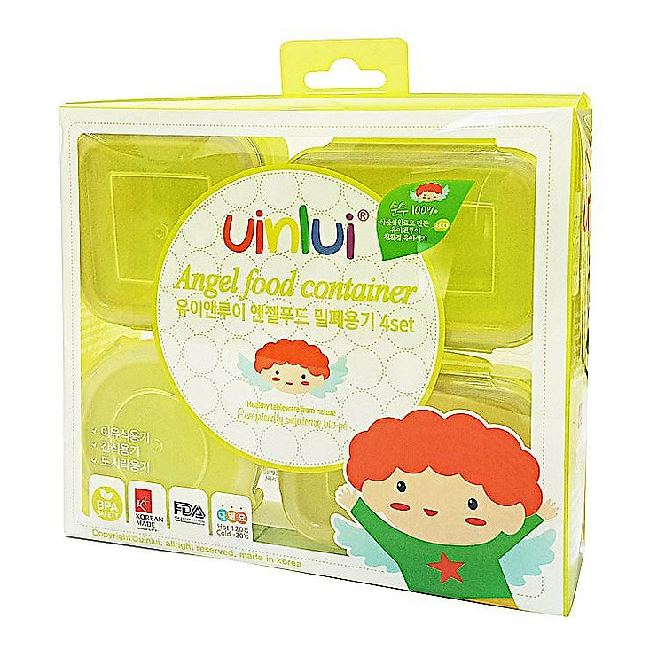 Mua Hộp đựng đồ ăn dặm Angel UINLUI Chính hãng Tiết kiệm - Hình ảnh 2