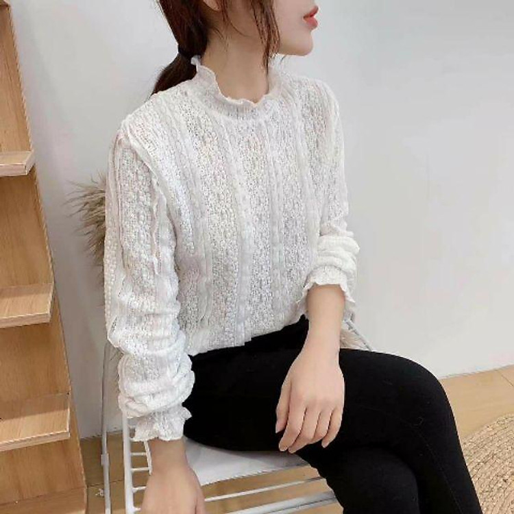 áo ren dài tay tiểu thư dáng đẹp