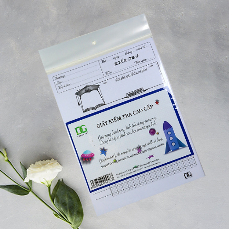 Giấy Kiểm Tra 4 Ô Ly (12 tờ)
