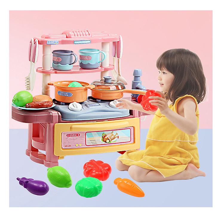 Bộ Đồ Chơi Nhà Bếp Nấu Ăn Cho Bé Từ 3 - 6 Tuổi Giao Màu Ngẫu Nhiên