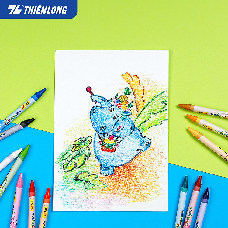 Bút Sáp Màu Thiên Long Colokit (16 màu) - Ảnh 5