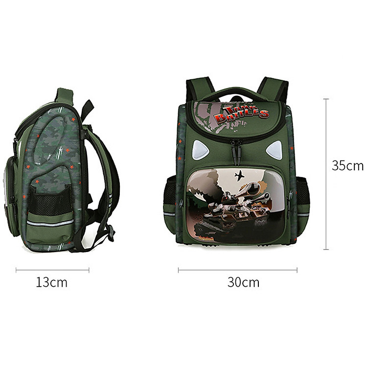 Ba lô học sinh tiểu học vỏ cứng PC BEE GEE HS1306 - Ảnh 3