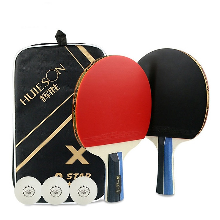 Bộ vợt bóng bàn cao cấp (Kèm bóng và túi đựng)