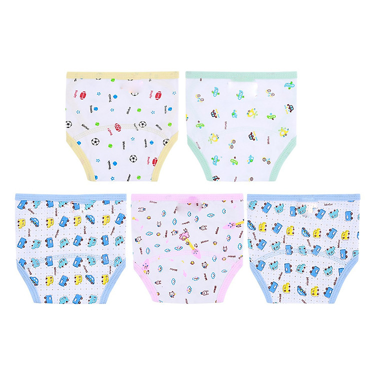 Set 10 Tả Dán In Bông MINTUU Cotton Cao cấp cho Bé từ 0 - 03 Tháng tuổi (HÀNG GIAO HỌA TIẾT MÀU SẮC GIỐNG HÌNH)