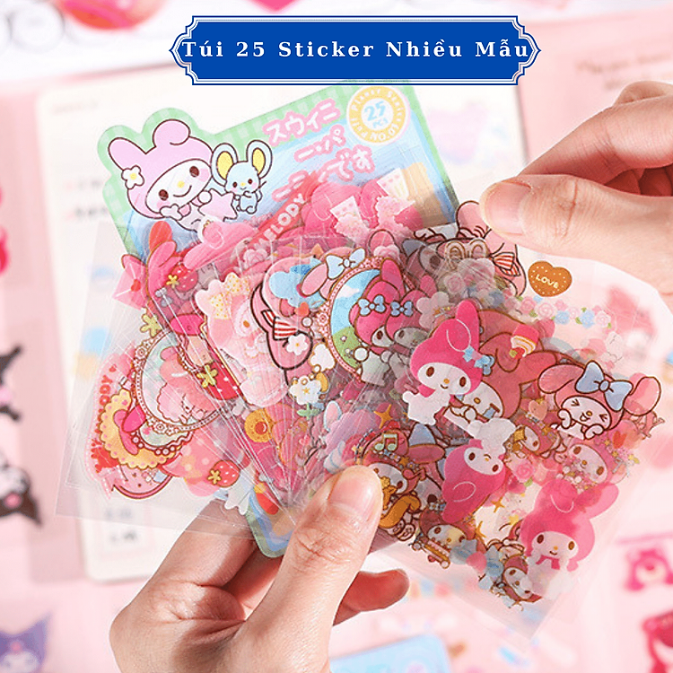 Túi Sticker Sanrio (25 tờ) - Ảnh 5