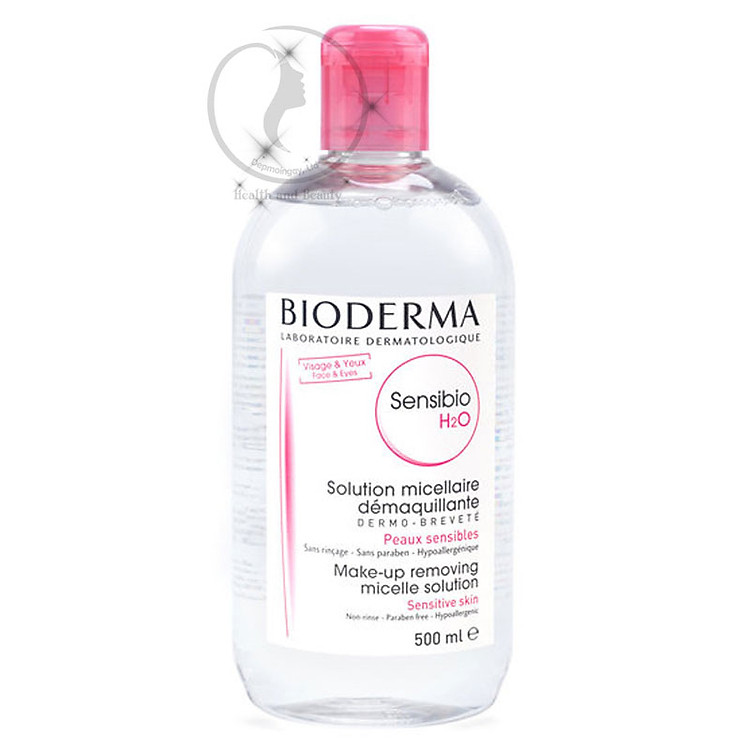 Nước tẩy trang Bioderma Hồng cho da nhạy cảm - Bioderma Sensibio H2O (500ml)