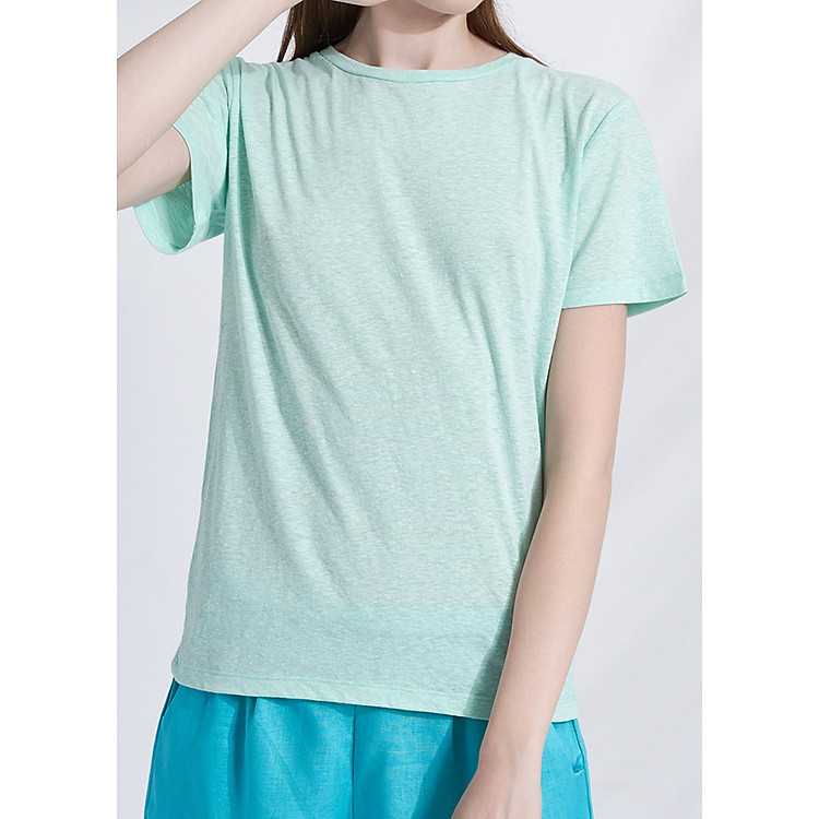 Áo Thun Nữ Tay Ngắn Màu Xanh The Cosmo Crew Neck Tee