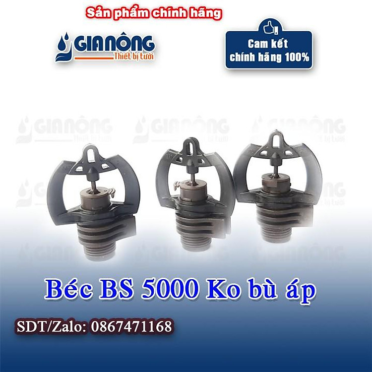 Béc BS 5000 PRO PLUS 30 L / H BÉC TƯỚI PHUN MƯA CHỐNG CÔN TRÙNG CÓ BÙ ÁP Gia Nông