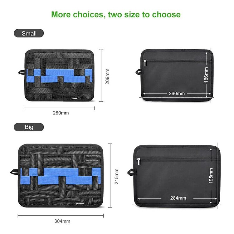 Ugreen UG20324LP102TK 30x21CM Màu Đen Bảng cài thiết bị cầm tay đa năng - HÀNG CHÍNH HÃNG