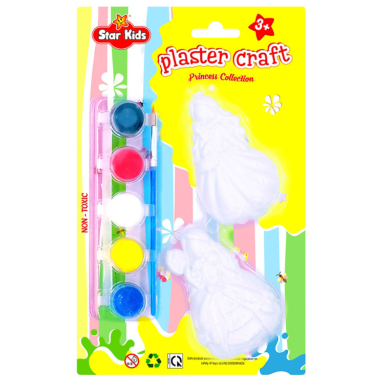 Đồ Chơi Trẻ Em - Bộ Tô Tượng Thạch Cao Công Chúa K-122