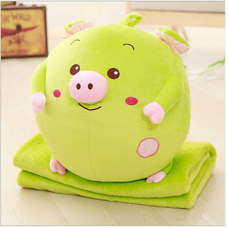 Gối mền thú bông nỉ nhung 3 trong 1