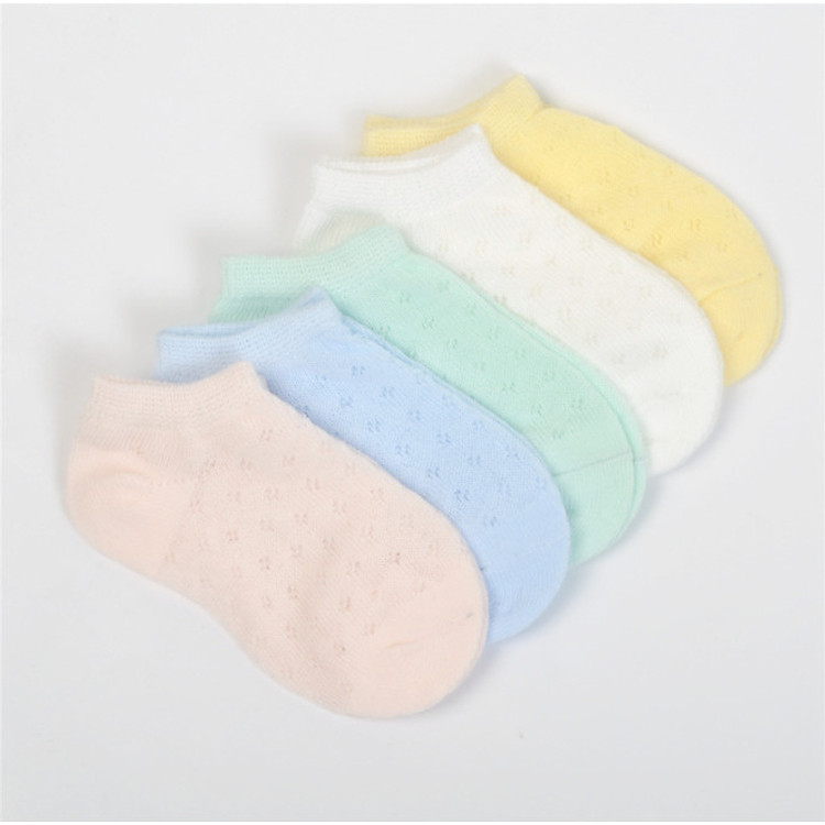 5 Đôi Tất Cho Bé Trẻ Em Lưới Mùa Hè Siêu Mỏng Thoáng Khí Dành Trẻ Em 0 - 3 tuồi