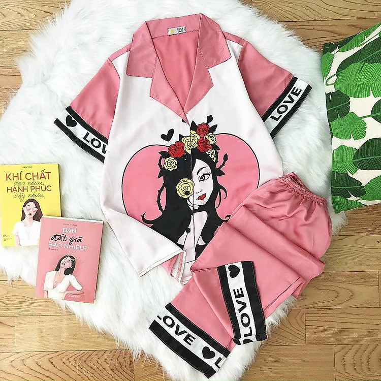 Bigsize Nữ ️ Đồ Ngủ Tay Ngắn Quần Dài ️ Đồ Bộ Pijama Lụa Cao Cấp