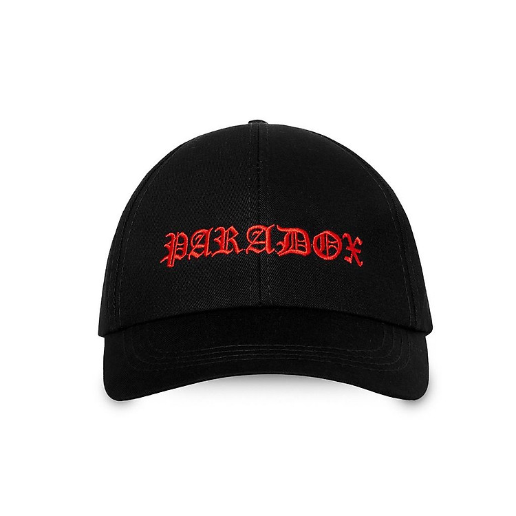 Nón kết Paradox SINUOUS SIGNATURE CAP (BLACK) - RED WORDING