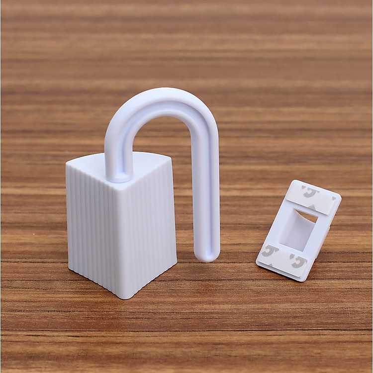 Combo 2 bộ kẹp bản lề cửa khi mở, chống kẹt tay em bé (màu trắng)