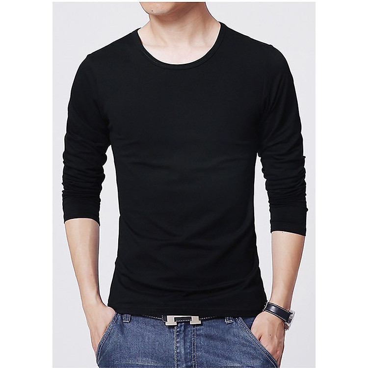 Áo thun nam dài tay basic LAHstore, giữ nhiệt, phù hợp mùa xe lạnh, phong cách trẻ