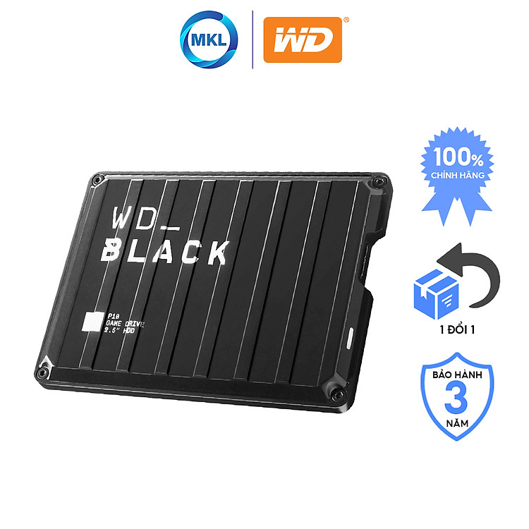 Ổ cứng di động WD Black P10 2TB 4TB 5TB lưu trữ game hàng chính hãng
