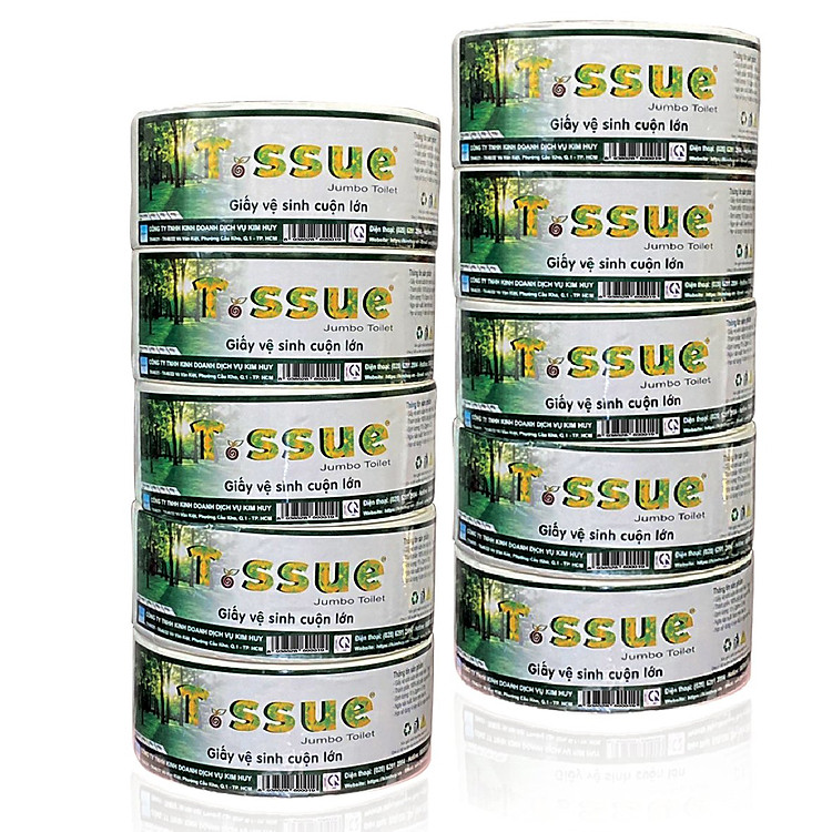 Giấy vệ sinh cuộn lớn T.ssue 700g (10 cuộn)