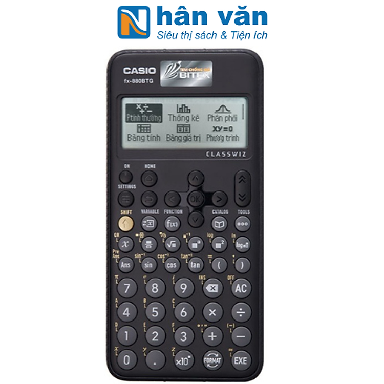 Máy Tính Casio FX 880 BTG – Màu Đen