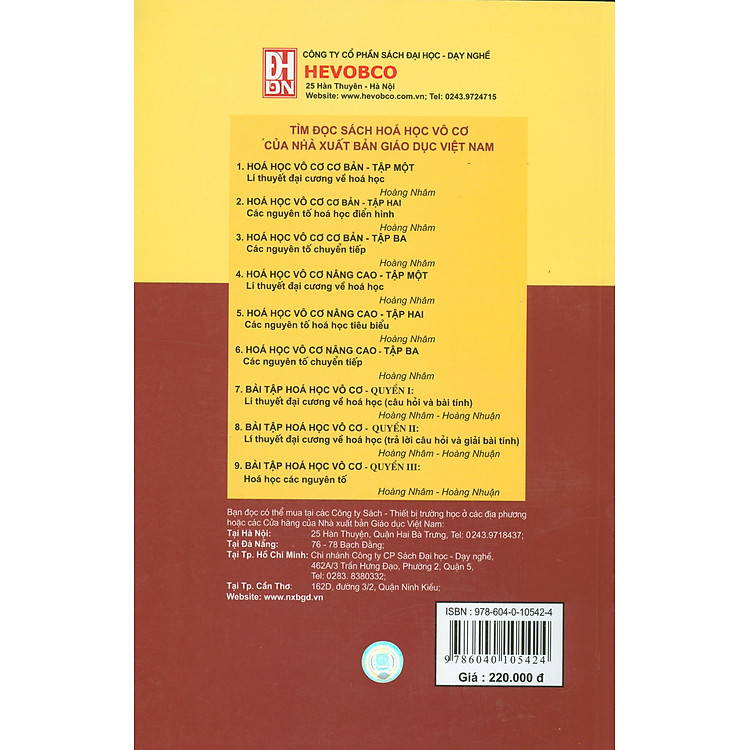 Hóa Học Vô Cơ Nâng Cao - Tập 2: Các Nguyên Tố Hóa Học Tiêu Biểu - Ảnh 4