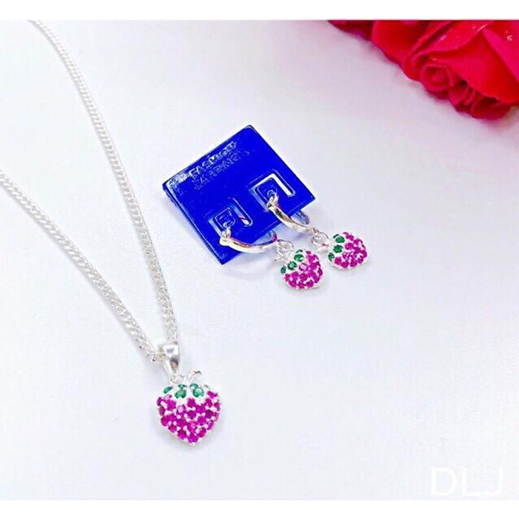 Bộ trang sức quả dâu cho bé gái