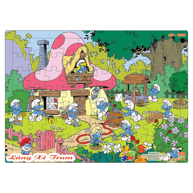 Bộ tranh xếp hình A3 cho bé Chính hãng Tiết kiệm - Hình ảnh 3