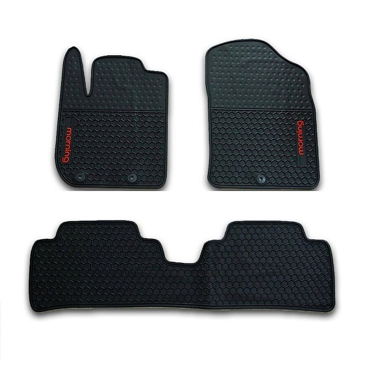 Thảm sàn, lót sàn cao su không mùi Cao cấp dành cho xe KIA Morning 2012-2019