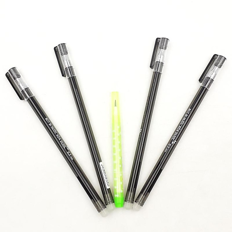 Bút Bi Mực Gel Xóa Được (0.5mm) (4 chiếc) - Ảnh 3