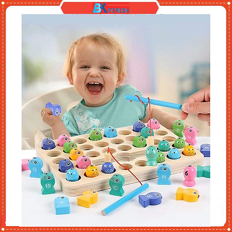 Đồ Chơi Câu Cá Bằng Gỗ Cho Bé Chính hãng Tiết kiệm